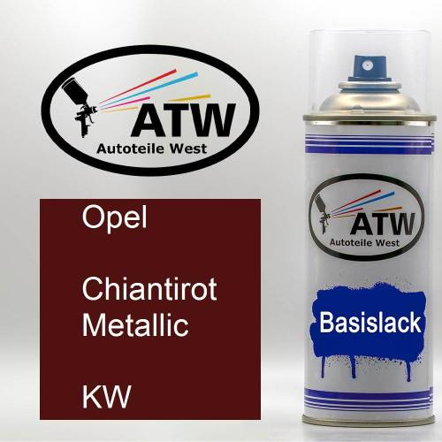 Opel, Chiantirot Metallic, KW: 400ml Sprühdose, von ATW Autoteile West.